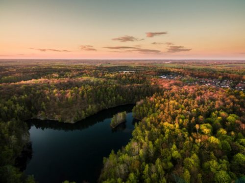 Sonnenuntergang in der Velpker Schweiz.