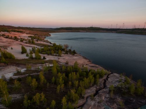 Lappwaldsee zum Sonnenuntergang